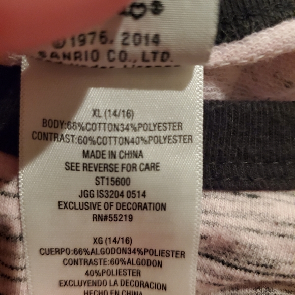 Hello Kitty Sweatshirt Kids  Size XL 14/16 - Picture 5 of 5